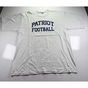 Riddell Patriot Football Tee XXL Gray Graphic Sports T-Shirt Adult Vintage style
